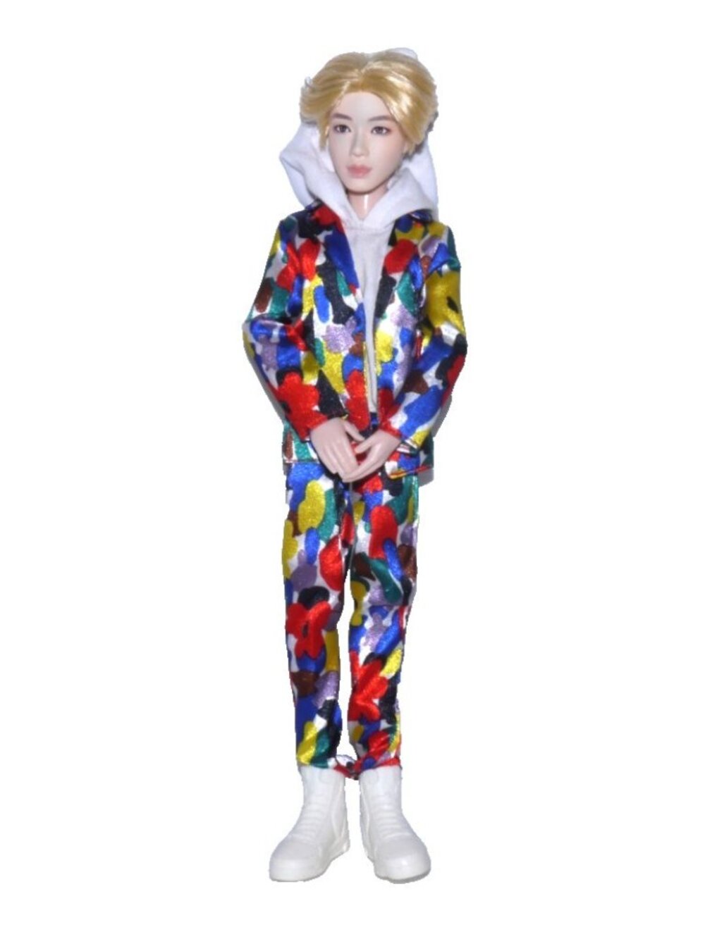 BTS K-Pop Jin 11" fully poseable doll action figure body marked Mattel 2015